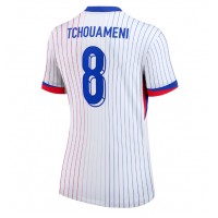 France Aurelien Tchouameni #8 Replica Away Shirt Ladies Euro 2024 Short Sleeve
